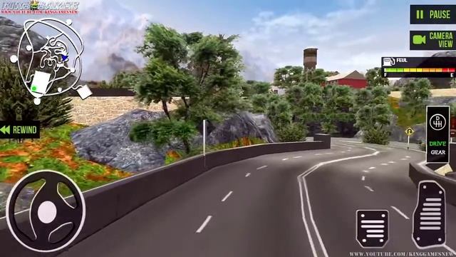 Offroad Coach Bus Driving Simulator Highway Uphill Transport Hill Driver Android GamePlay #3 смотреть онлайн