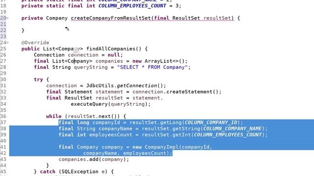 JDBC #4: Weitere Informationen über Abfragen смотреть онлайн