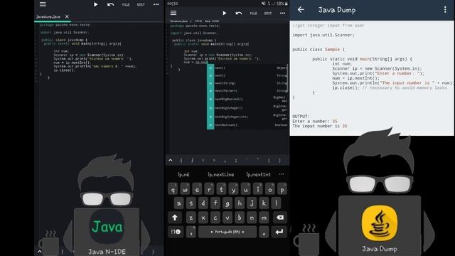 Comando de entrada "System.in" no Java N-IDE! celular... смотреть онлайн