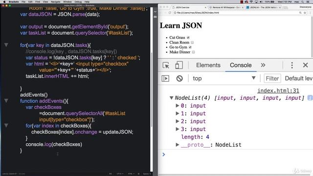 JSON+AJAX+API 0304 JSON Exercise Make it Interactive смотреть онлайн