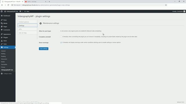 WordPress featured video plugin - VideographyWP Lite presentation смотреть онлайн