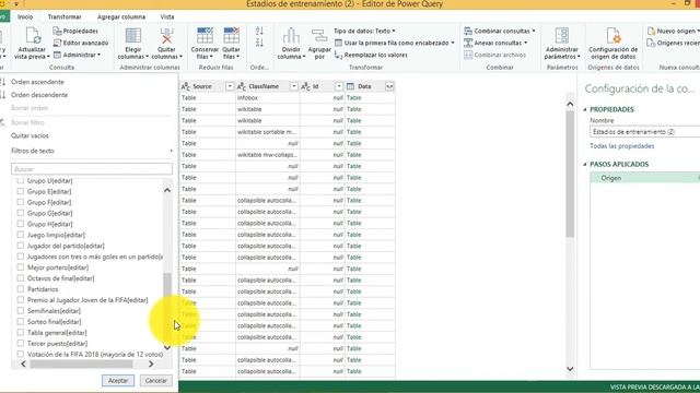 Importar tablas de la Web a Excel 2016 y procesarla - Power Query смотреть онлайн