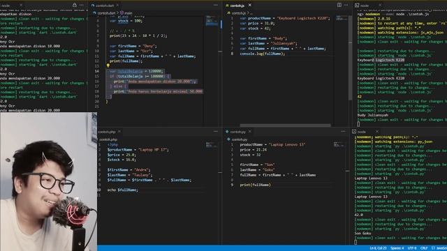 Cara Mudah Belajart Dart, Javascript, PHP dan PYTHON dalam +30 menit - Ngotak - Non Cannon - 0.0 смотреть онлайн