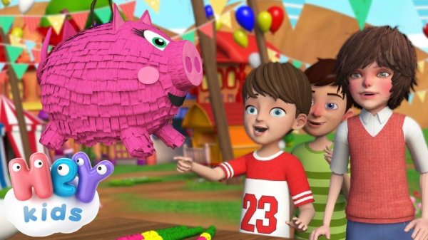 Un petit cochon pendu au plafond Chanson bébé - HeyKids