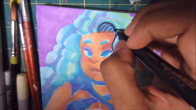 Let's Draw! #56: I'm Blue COPIC Speedpaint смотреть онлайн