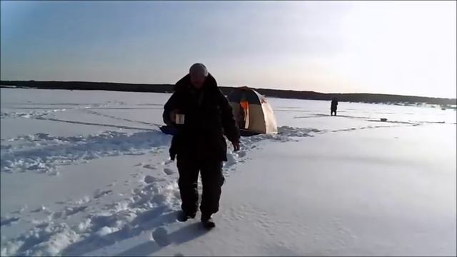 Яузское водохранилище 24- 25 января 2015(Пудыши) смотреть онлайн