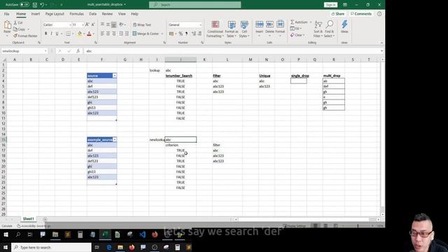 Excel Searchable Drop down List Data Validation | No VBA| 2020 смотреть онлайн