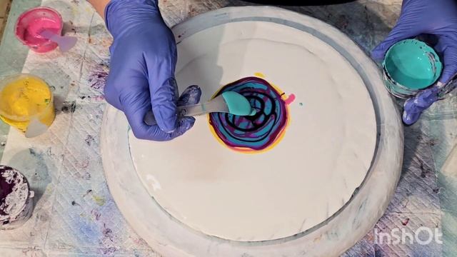 517 - More Aqua Cell Activator | Beautiful Bloom | #acrylicpouring #sheleeart #paintpouring #bloom