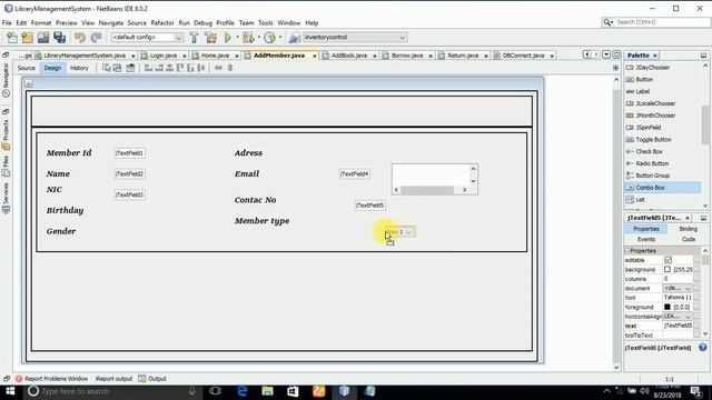 Java Library management system - step by step complete tutorial with source code #05 смотреть онлайн