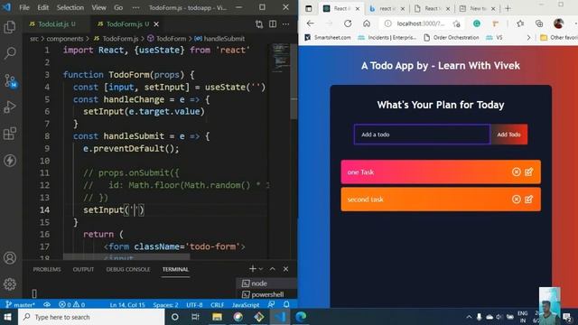 Todo App With React JS from Basic | React JS Series Part 2 | Learn With Vivek | Learn With Vivek смотреть онлайн
