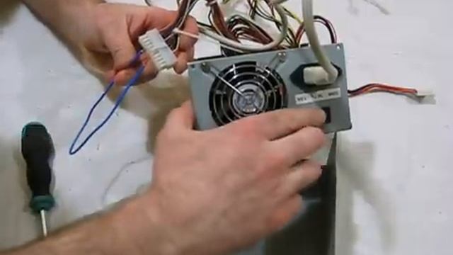 Как запустить компьютерный блок питания без компьютера смотреть онлайн