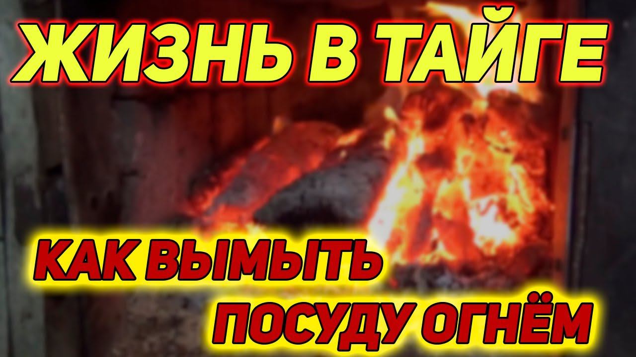 ЖИЗНЬ В ТАЙГЕ! КАК ВЫМЫТЬ ПОСУДУ В ИЗБЕ БЕЗ ВОДЫ смотреть онлайн