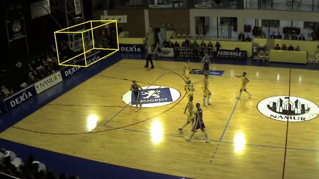 3D ball detection (CCA, basket area, RANSAC trajectory) смотреть онлайн