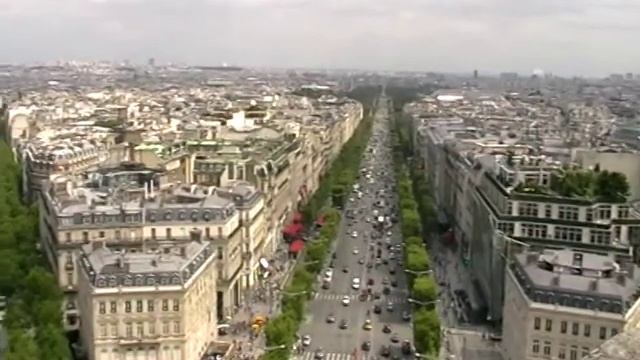 Панорама Парижа, вид с Триумфальной арки 3 смотреть онлайн