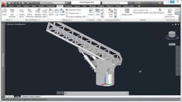 AutoCAD 2013: Autodesk Inventor Support смотреть онлайн