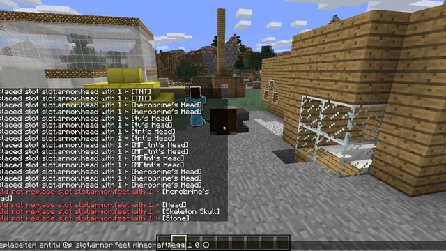 Minecraft: Give @a Heads and chest physics смотреть онлайн