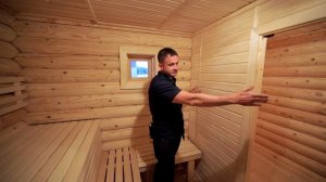 Обзор бани 3х6 из бревна без строительных работ, за 2 дня