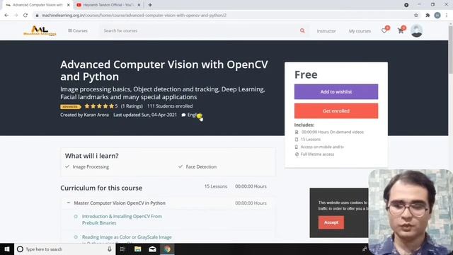 Advance Computer Vision With OpenCv And Python | 100% Free Certificate | смотреть онлайн