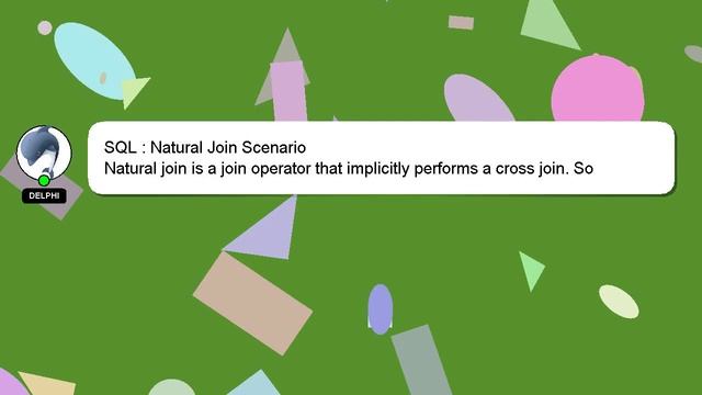 SQL : Natural Join Scenario смотреть онлайн