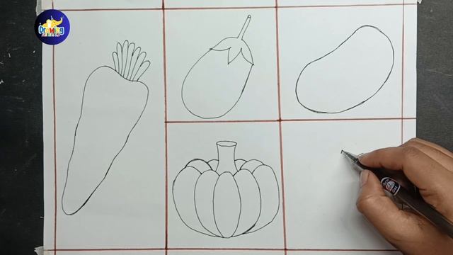 Vegetables Drawing, Coloring & Painting For Kids, Toddlers | How To Draw, Paint Vegetables смотреть онлайн