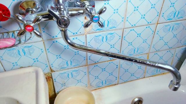 Мой новый смеситель с душем от фирмы Potato в ванной комнате, снято на Яндекс Телефон стаб цветокор смотреть онлайн