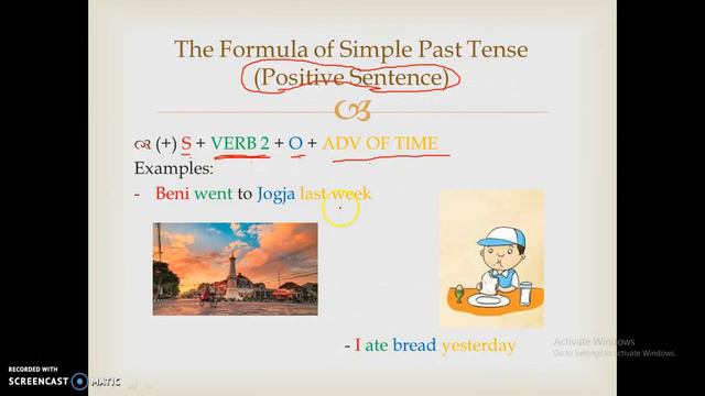 Simple Past Tense (PPT) смотреть онлайн