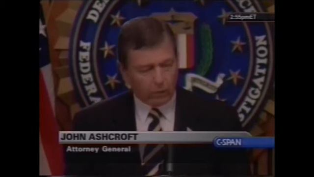 John Ashcroft Media Announcement Regarding the 9/11 Attacks (9-18-2001) смотреть онлайн