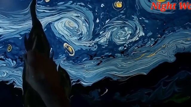 Парень рисует картины на воде смотреть онлайн