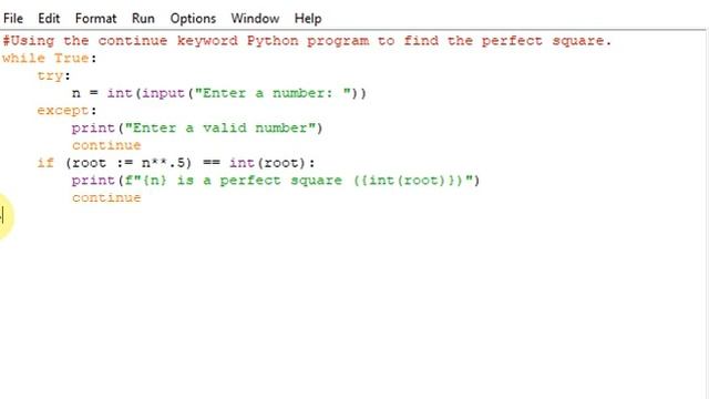 python program to find perfect square смотреть онлайн
