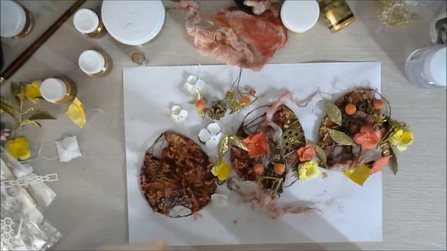 МК АТС яйца-Step by step Tutorial Mixed Media by Ragozina Olya смотреть онлайн