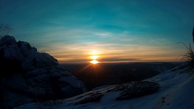 Красноярск. Столбы. Закат. Timelapse.