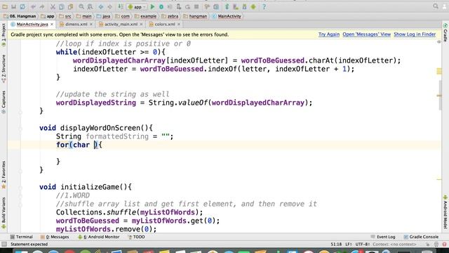 Java - Method to Reveal Words on Screen | Hangman Android App смотреть онлайн