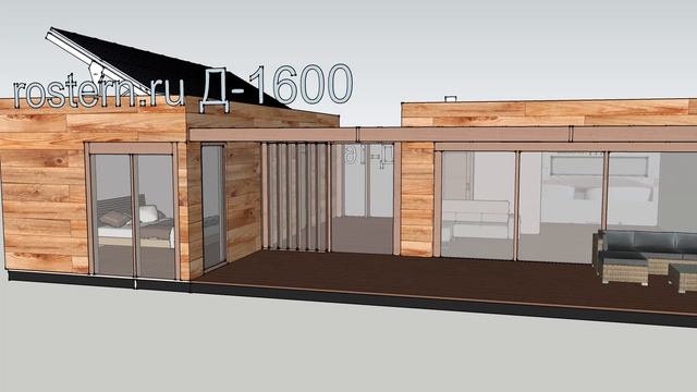 Канадский деревянный дом Д-1600 #ростерн, #проекты #дома #канада #деревянный #строительство #дизайн смотреть онлайн