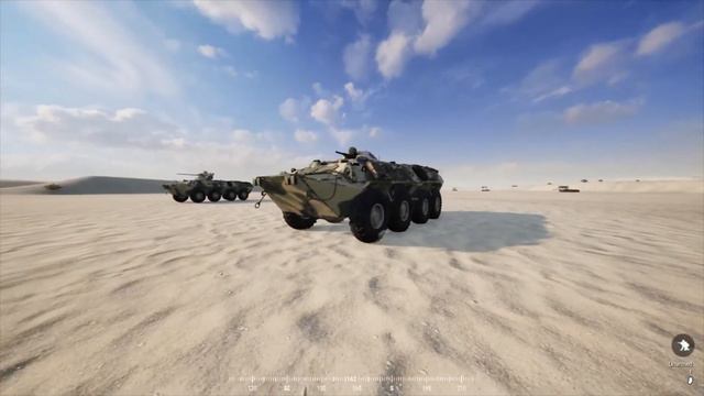 Russian BTR 82A And BTR 80 Shooting Demonstration -  Squad The Game