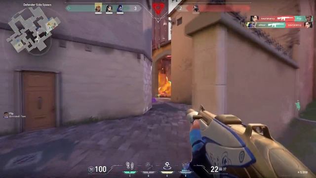THROWING for an ACE in Competitive VALORANT смотреть онлайн