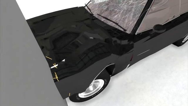 1970 Dodge Charger - Small overlap crash test смотреть онлайн