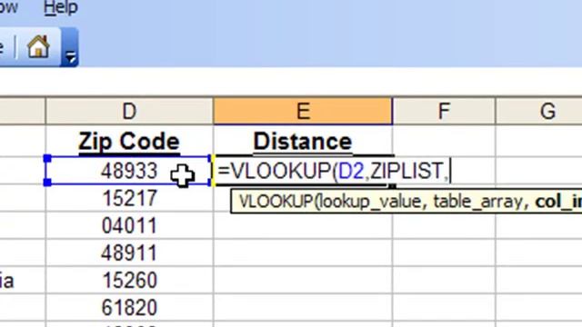 Find Zip Codes in a Radius using Excel смотреть онлайн