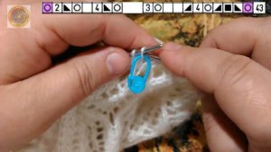4.  Шаль спицами "КЛЕМАТИС".  37-54 ряд. Вязание.