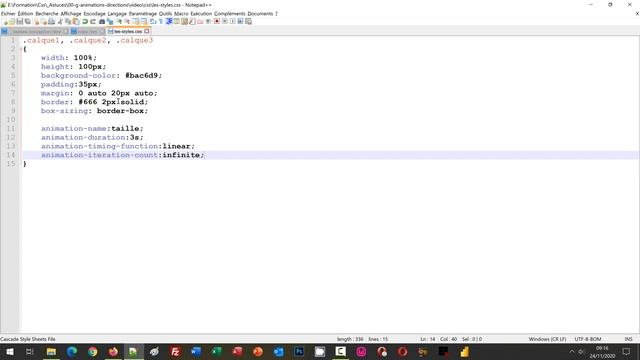 Etapes des animations avec les styles CSS смотреть онлайн