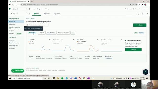 Grupo 9 Conectar Mongo Altlas Con MongoBD Compas Y Studio 3T