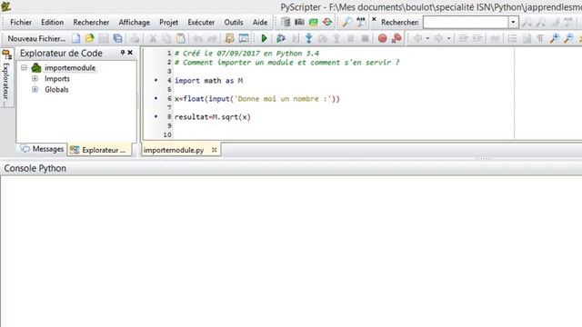 Cours de Python#2/5) Importer un module смотреть онлайн