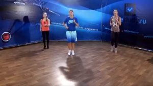 Аэробика для начинающих с Юлией Синягигой. Урок 4