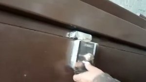 Распашные ворота из сэндвич-панелей. Вид изнутри