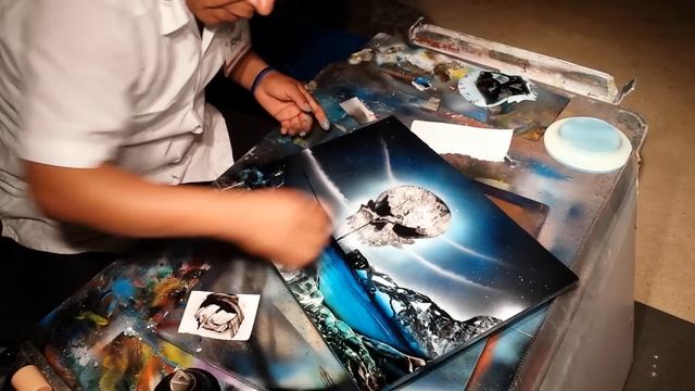 Pirate Ship spray paint art смотреть онлайн