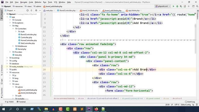 #9 Laravel 6 || Design brand add form смотреть онлайн