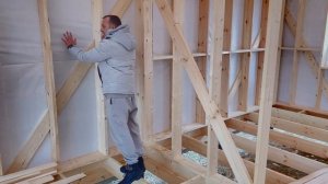 Мини-дом в стиле Барнхаус 60 м2 по каркасной технологии.