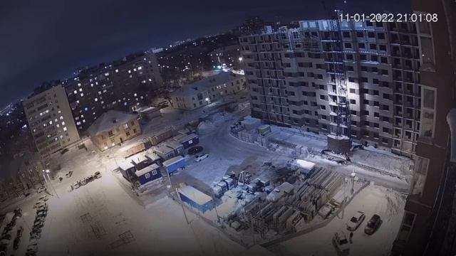 Работа Башенного крана КБ-408.21.TimeLapse смотреть онлайн