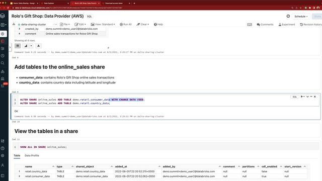 Databricks Delta Sharing Demo смотреть онлайн