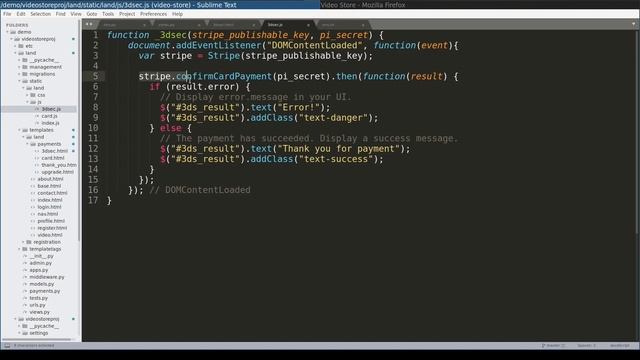 Stripe Payments with Django - Part 2 (3D Secure, Strong Customer Authentication Subscriptions) смотреть онлайн