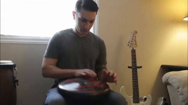 Ajna Drum Steel Handpan 14" Demo - Red Swirl смотреть онлайн